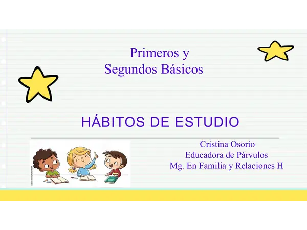 Taller para padres "Hábitos de estudio"