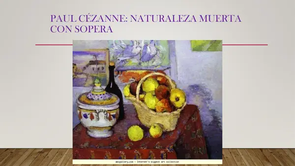  "Naturaleza Muerta: Obras de Cézanne, Velázquez, Chardin y más"VISUALES,PRIMERO