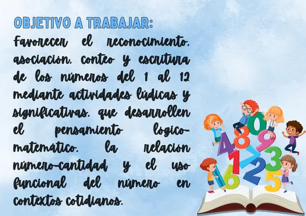 Cuadernillo “Números del 1 al 12