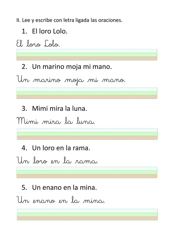guía método Matte lección loro, apoyo