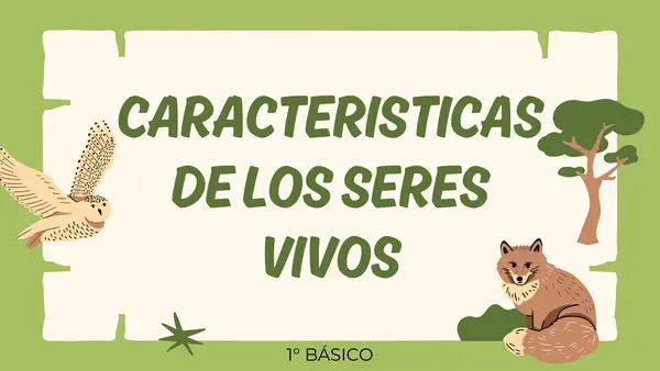 Características de lo seres vivos