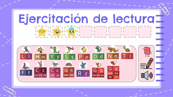 Ejercitación lectoescritura 