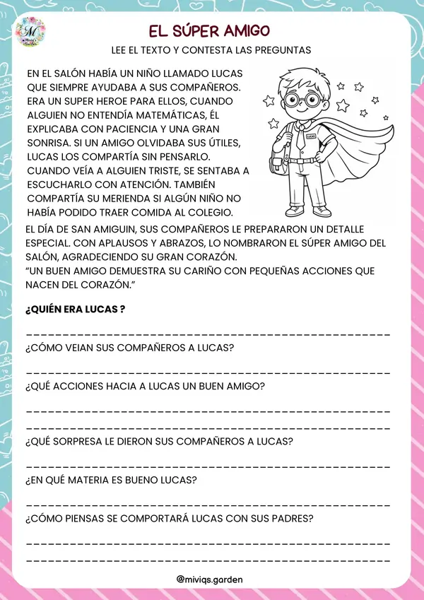 Lecturitas San Amiguin (Valor Amistad)