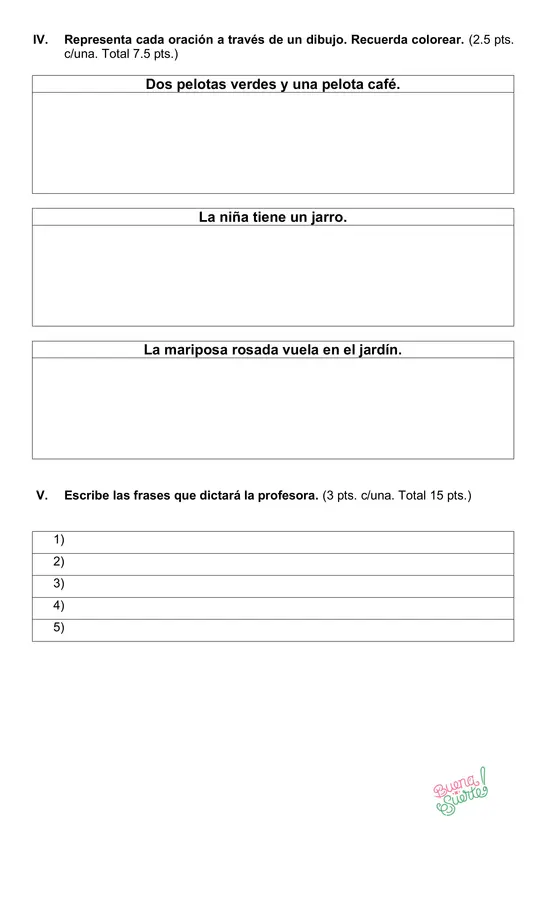 Prueba de Lenguaje Unidad 3 Primero básico