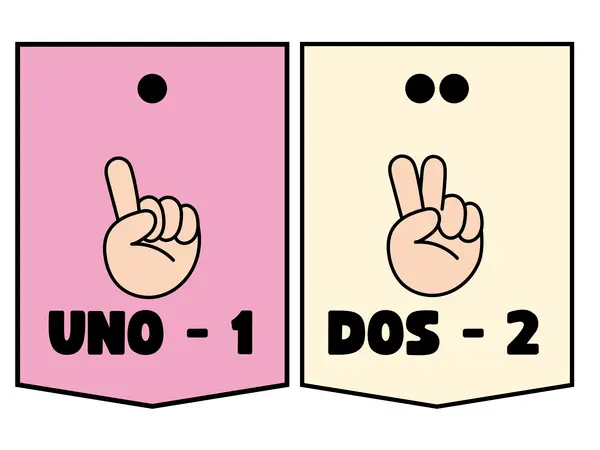 Banderines con Números