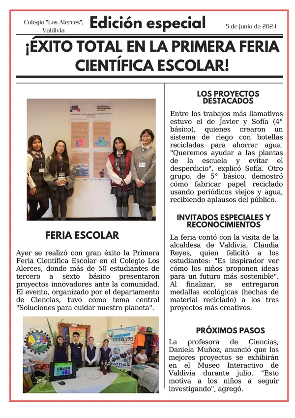 Evaluación Comprensión Lectora 4: Noticia