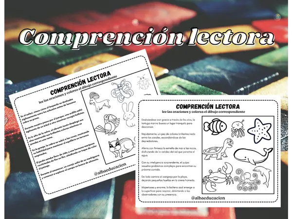 comprensión lectora ( colorea ) 