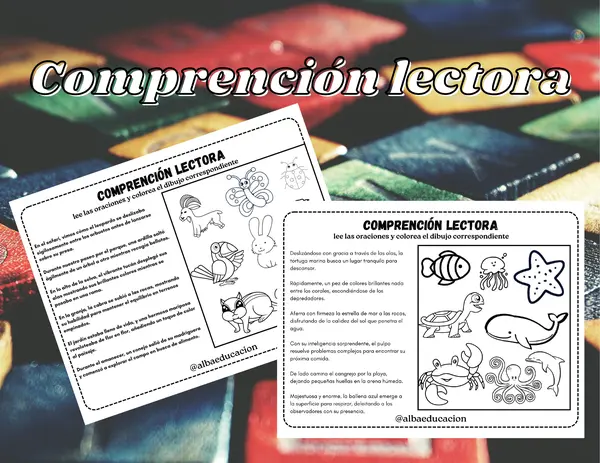 comprensión lectora ( colorea ) 