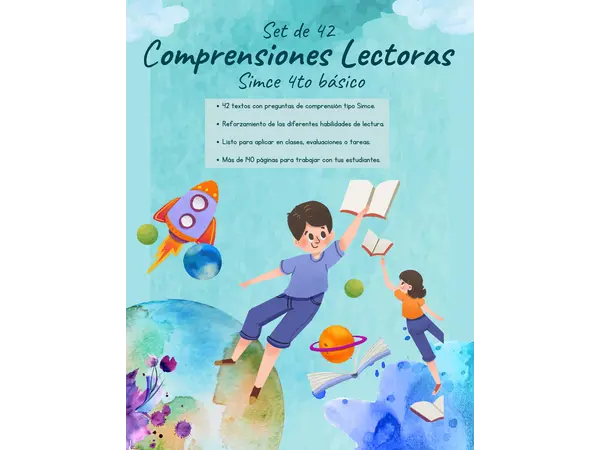 Set guías de comprensión lectora - Simce 4to básico 