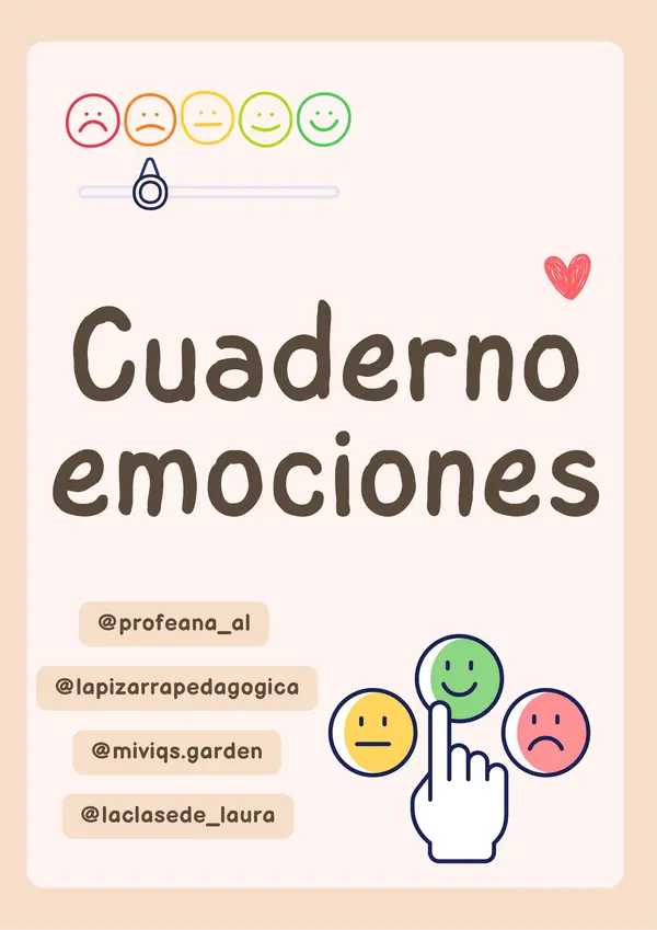 Cuaderno para trabajar Emociones (40 Actividades)