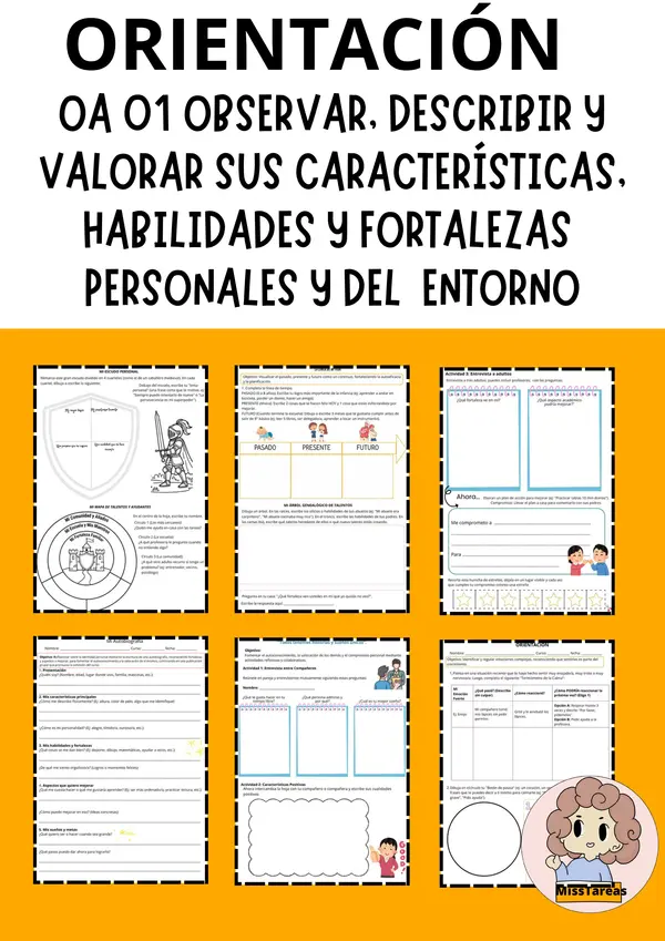 Ficha de Orientación: Mi Autobiografía - Autoconocimiento y Fortalezas