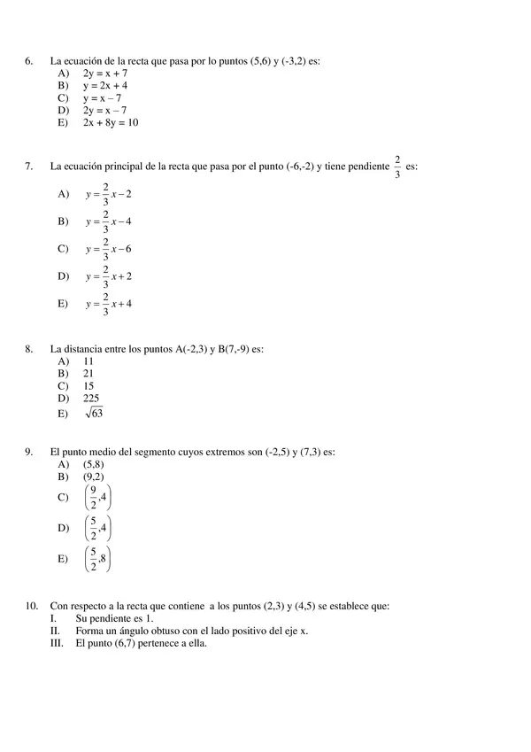 Evaluacion Diagnostica TERCERO medio, MATEMATICAS, con soluciones categorizadas