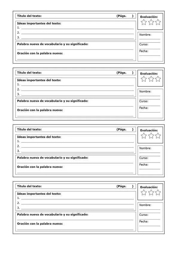 Ticket de Lectura diaria