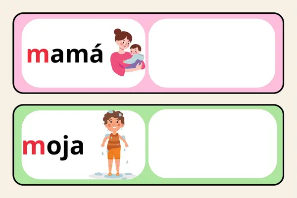 Matte primeras lecciones- ojo-mamá-mano-lana-loro