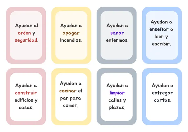 Memorice de tres: Las instituciones