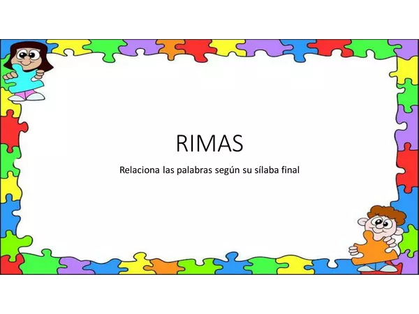 Rimas (sonido final silábico)