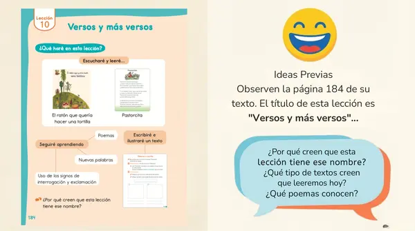 Lección 10 "Versos y más versos" 2° Básico Leo Primero