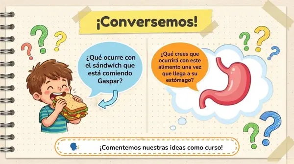 Clase 5 Lección 1 Unidad 1 "Cuidemos nuestro cuerpo" Función del estomago - 2° Básico