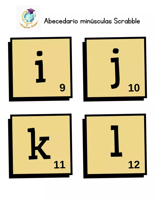 Abecedario Scrabble-MINÚSCULAS