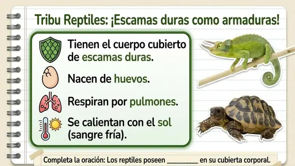 Animales con columna vertebral - 2° Básico - OA1