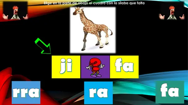 Completar palabras con sílabas
