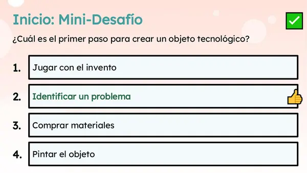 Clase 8 Lección 6 Unidad 3  TALLER "¿Cómo deseñar un objeto tecnológico"