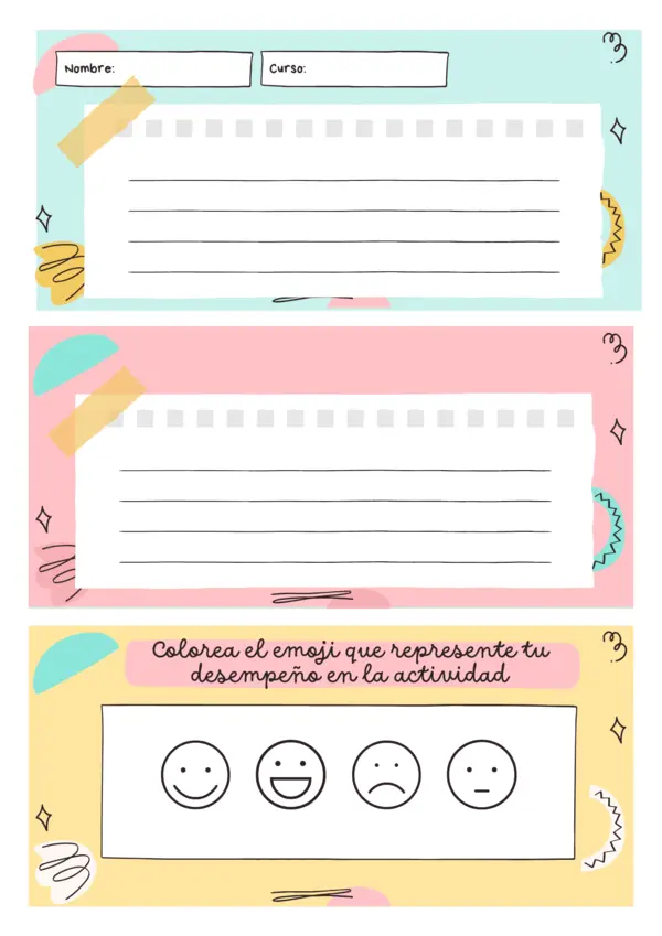 Ticket de salida o autoevaluación