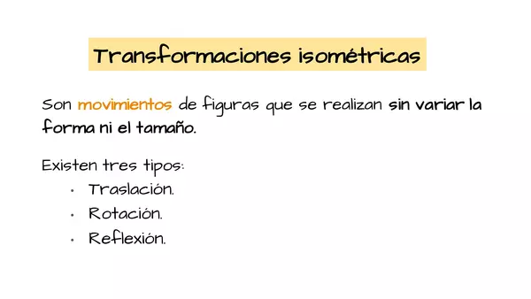 Transformaciones Isométricas 