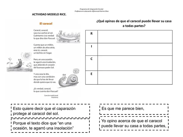 ACTIVIDAD MODELO RICE