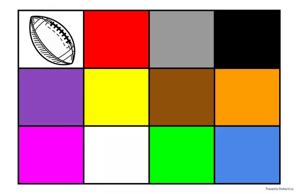 Clasificación de colores con pelotas de Americano