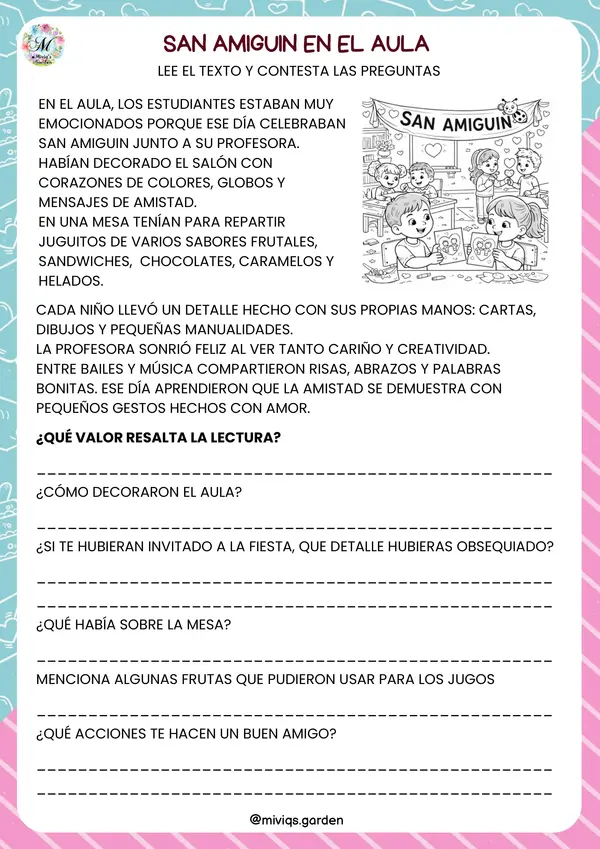 Lecturitas San Amiguin (Valor Amistad)