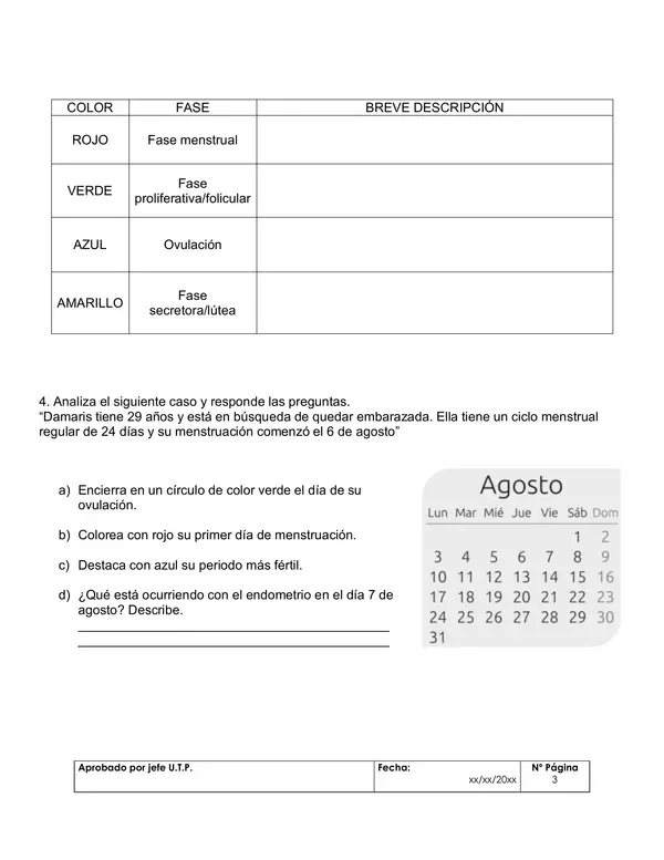 Evaluación Sumativa de Biología – 2° Medio - Unidad 1: Sistema Endocrino 