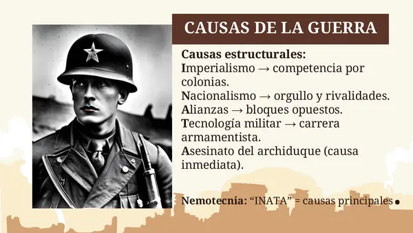 Repaso la Primera Guerra Mundial