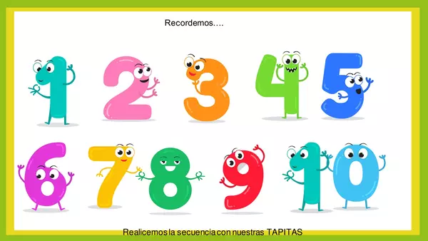 Clase numeros 1 al 10 con guías 
