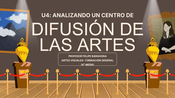 Unidad 4: Analizando un centro de difusión de las artes- 4° medio