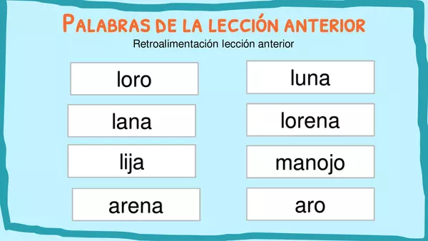 LECCIÓN NIDO, METODO MATTE