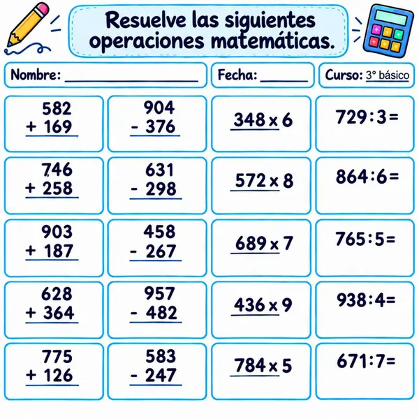 Practicar operaciones básicas. 