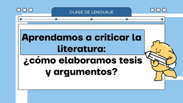 PPT Actividad - ¿Cómo elaborar tesis y argumentos?