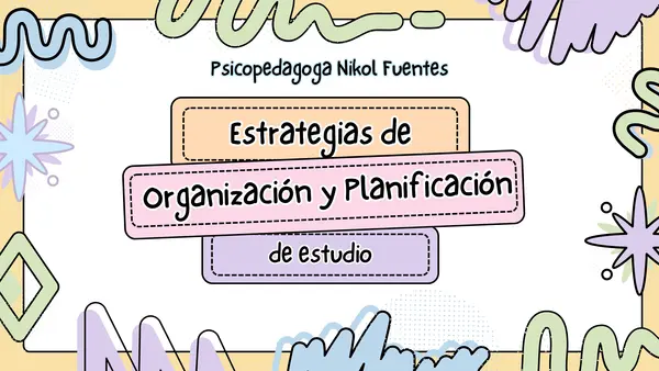Estrategias de organización y planificación del estudio