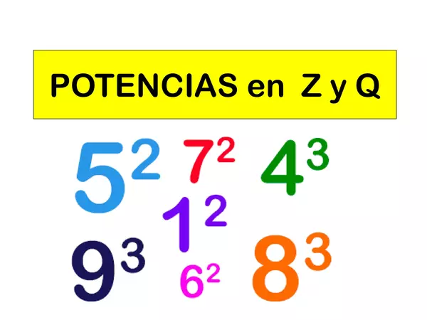 Ppt - Potencias en Z y Q