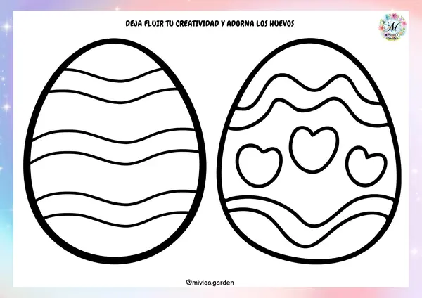 Adornando Huevos de Pascua (Motricidad Fina)