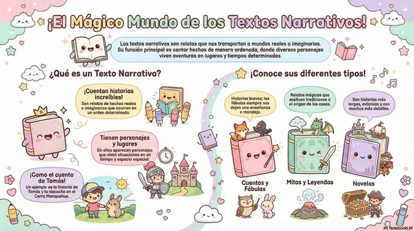 INFOGRAFÍA TEXTOS NARRATIVOS 