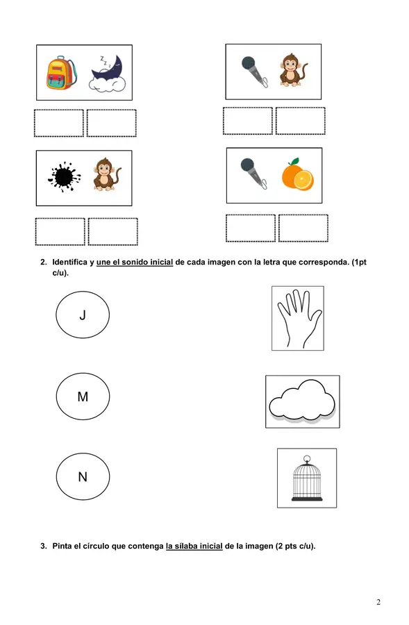 Evaluación J - M - N