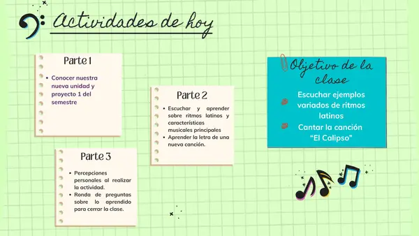 Canto forma de Canon "Calypso"- Música