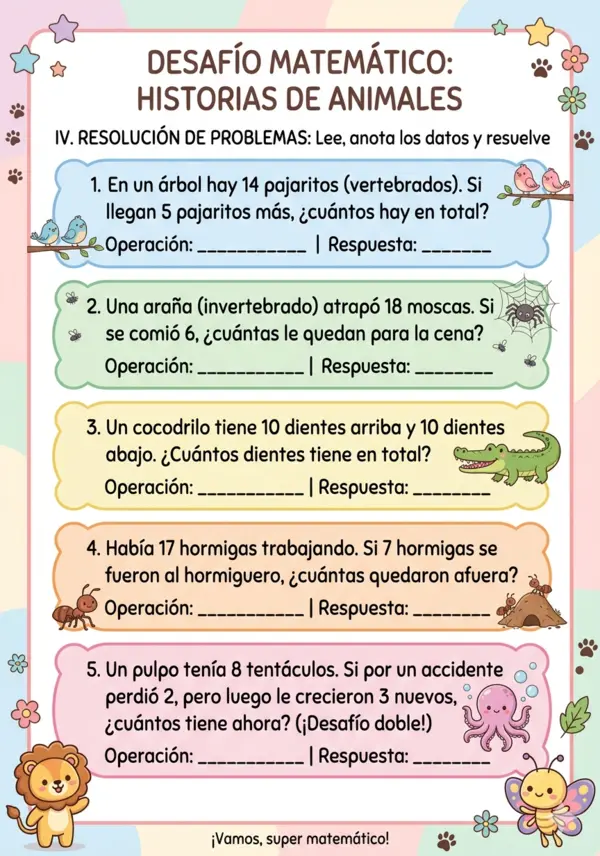 Desafìo matemático: Resolución de problemas