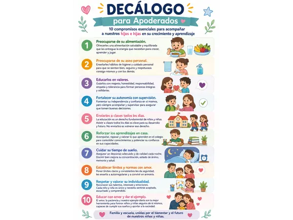 Decálogo para padres y apoderados. 
