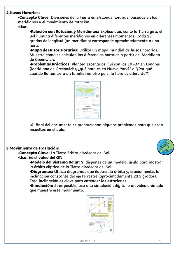 UNIDAD DIDÁCTICA MOVIMIENTOS DE LA TIERRA Y SUS "CONSECUENCIAS"