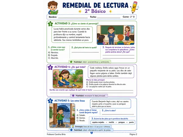 Remedial: Comprensión Lectora