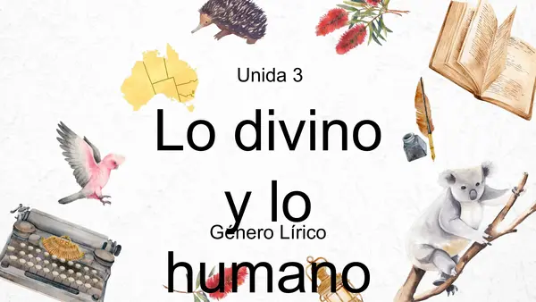 2do Medio: Unidad N°3 Lo divino y lo humano