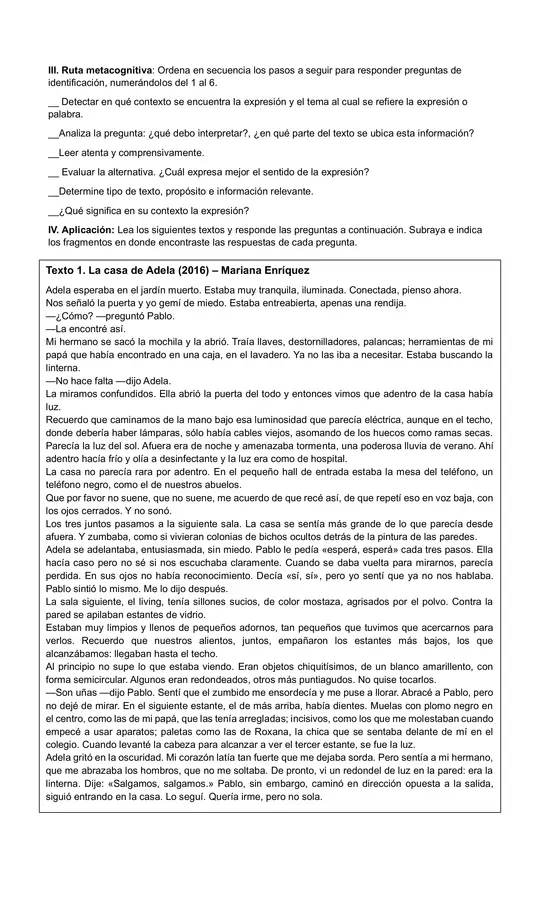 Guía habilidad de comprensión "Interpretar"